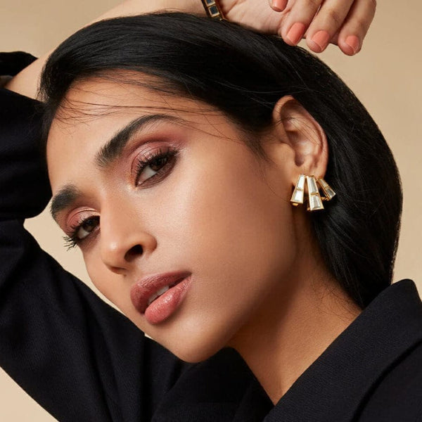 Isharya Three Pillars Stud Earrings Earrings