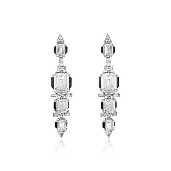Isharya Three Tier Dangler Earrings Earrings