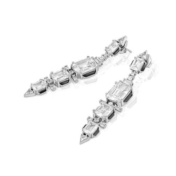 Isharya Three Tier Dangler Earrings Earrings