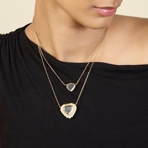 isharya Trikone Layered Necklace Necklaces