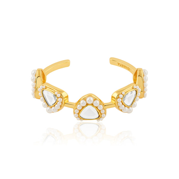 Isharya Trikone Mirror Open Cuff Cuff XS