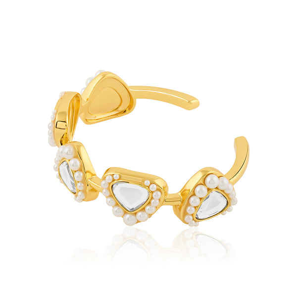 Isharya Trikone Mirror Open Cuff Cuff XS