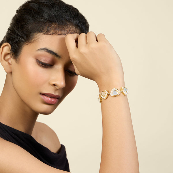 Isharya Trikone Mirror Open Cuff Cuff XS