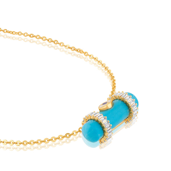 Isharya Turquoise Pendant Necklace Necklaces