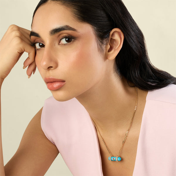 Isharya Turquoise Pendant Necklace Necklaces