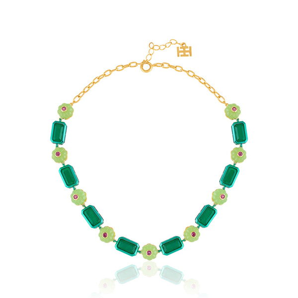 Isharya Verdant Bloom Statement Necklace Necklaces
