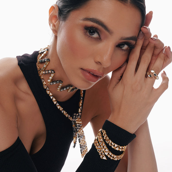 Isharya Very Varq Mirror Ring Rings Gold