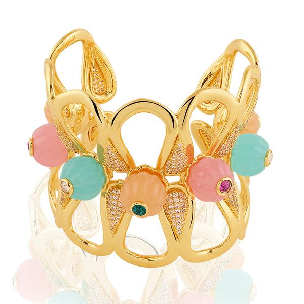 Isharya Whimsical Bloom Cuff Bracelets M