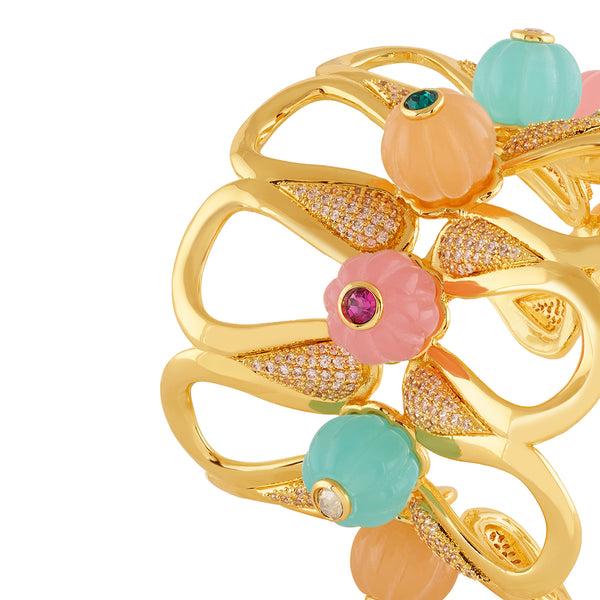 Isharya Whimsical Bloom Cuff Bracelets M