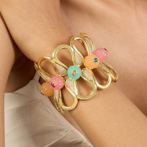 isharya Whimsical Bloom Cuff Bracelets M