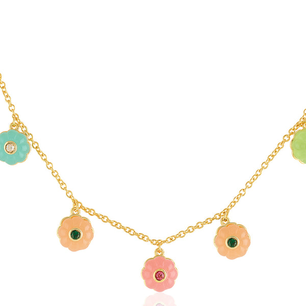 Isharya Whimsical Garden Charm Necklace Necklaces