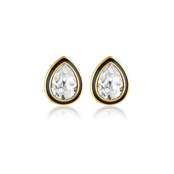Isharya White Bold Bling Earrings Earrings