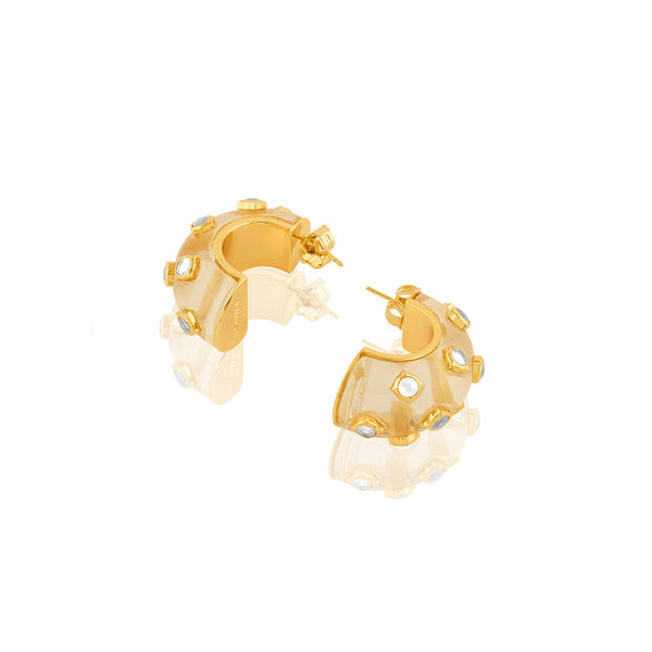 Isharya Zoori Huggie Hoops Earrings