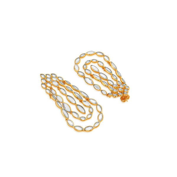 Isharya Marquise Mirror Chandelier Earrings Earrings