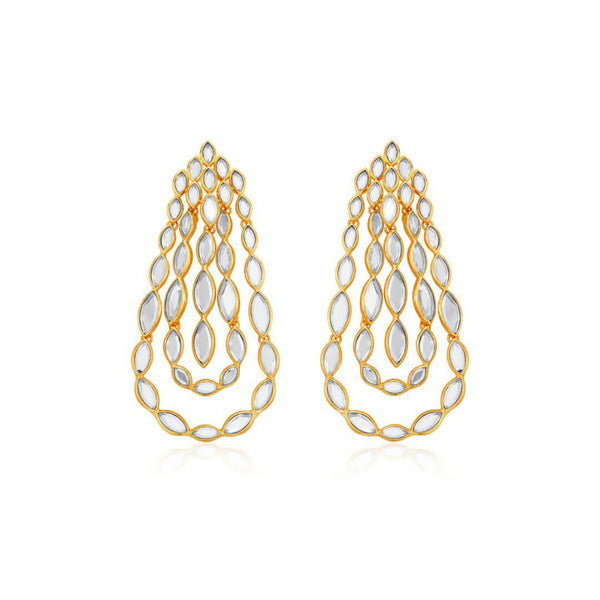 isharya Marquise Mirror Chandelier Earrings Earrings