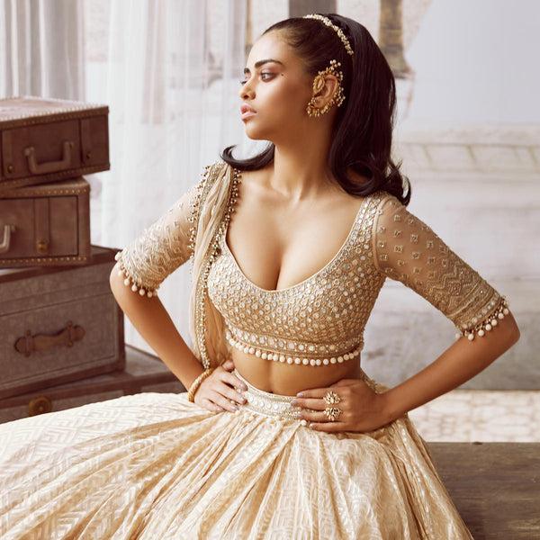 Isharya Marquise Mirror Cluster Gold Open Ring Rings Gold