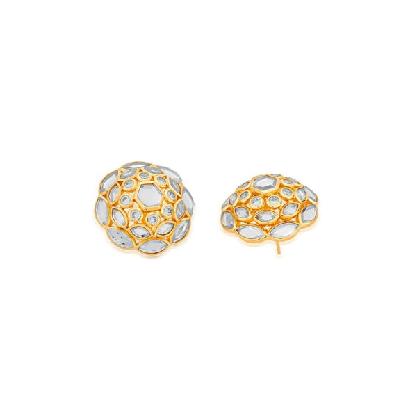 Isharya Marquise Mirror Cluster Stud Earrings Earrings