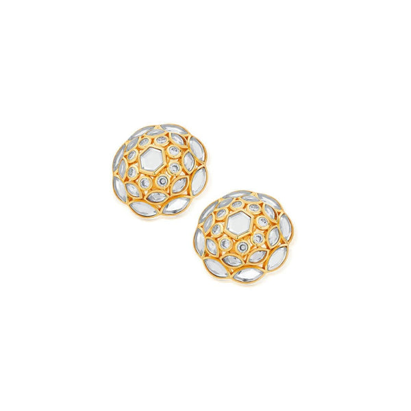 Isharya Marquise Mirror Cluster Stud Earrings Earrings