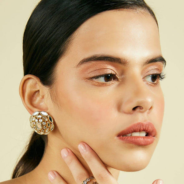 isharya Marquise Mirror Cluster Stud Earrings Earrings