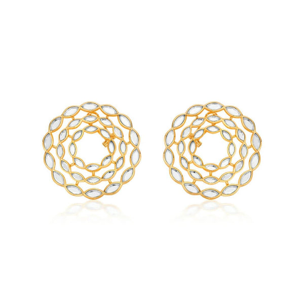 Isharya Marquise Mirror Eternal Circle Earrings Earrings