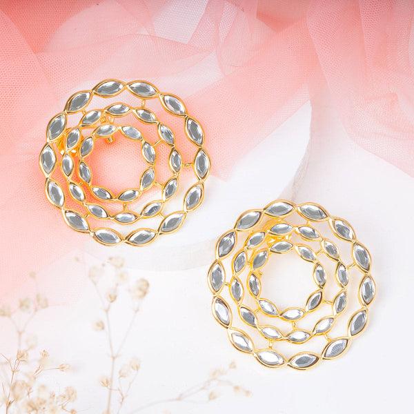 Isharya Marquise Mirror Eternal Circle Earrings Earrings