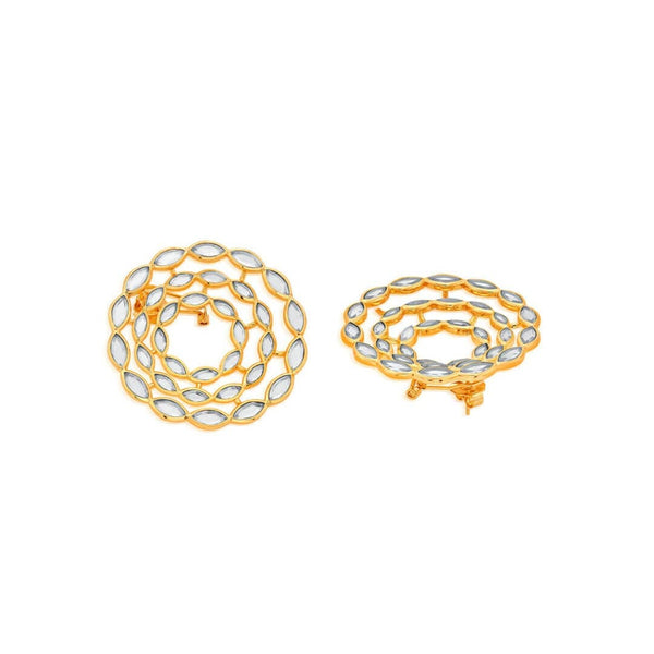 Isharya Marquise Mirror Eternal Circle Earrings Earrings