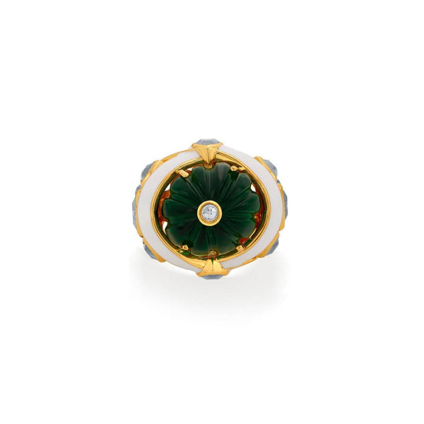 Isharya Raina Hydro Emerald & Mirror Statement Ring Rings 5