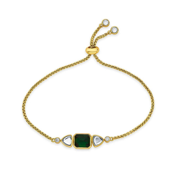 isharya Ruhaniyat Green Hydro & Mirror Bracelet Bracelets