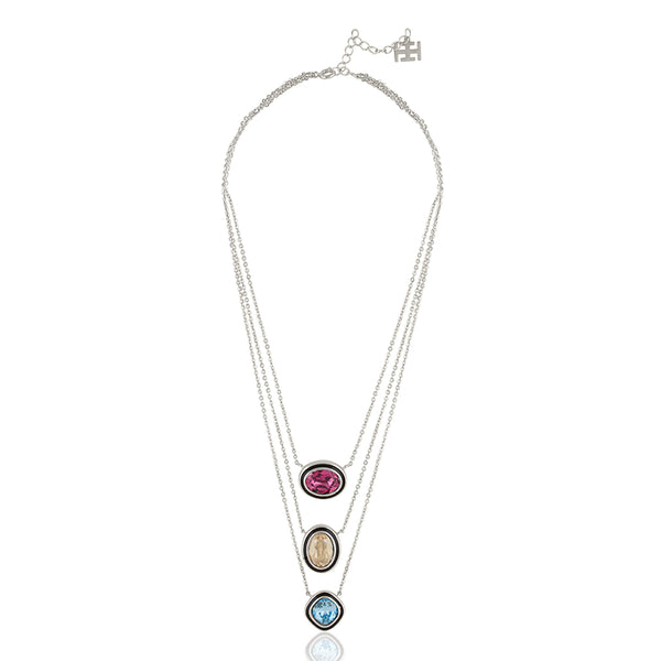 Isharya Seafoam Serenade Three-Layered Necklace Necklaces