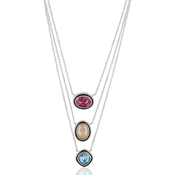 Isharya Seafoam Serenade Three-Layered Necklace Necklaces