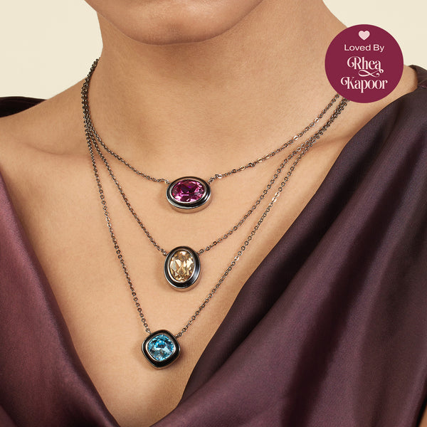 isharya Seafoam Serenade Three-Layered Necklace Necklaces