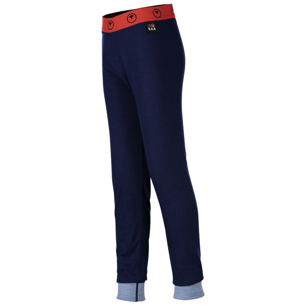isobaa Junior Merino Blend 200 Leggings (Navy/Sky)