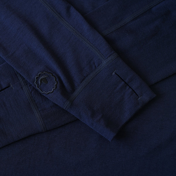 Isobaa Mens 160 Merino Active Roll Neck (Navy)