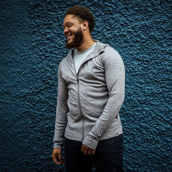 Isobaa Mens IsoSoft 240 Hoodie (Grey)