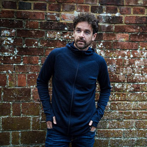 Isobaa Mens IsoSoft 240 Hoodie (Navy)