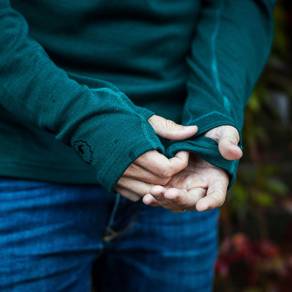 Isobaa Mens IsoSoft 240 Zip Neck (Emerald)