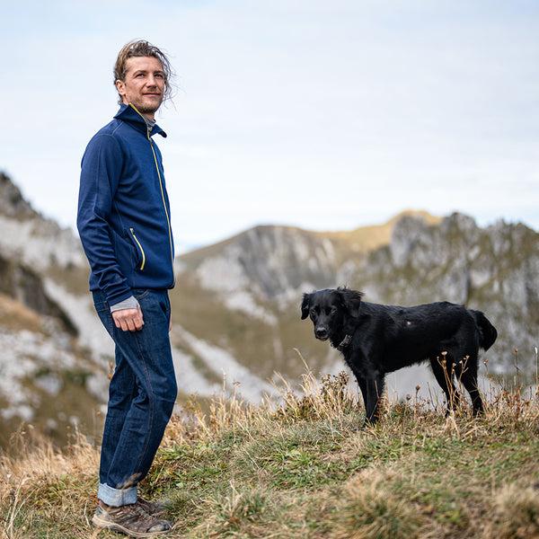 Isobaa Mens LUX Merino Blend Jeans (Dark Indigo)