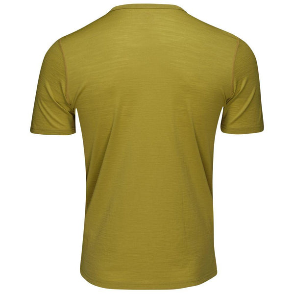Isobaa Mens Merino 150 Mountains Tee (Lime)