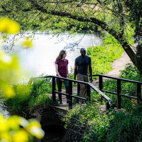 Isobaa Mens Merino 150 Mountains Tee (Smoke)