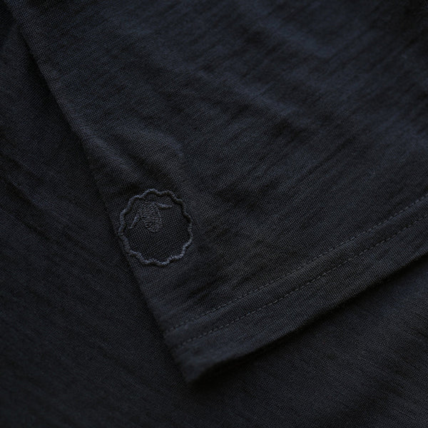 Isobaa Mens Merino 150 Short Sleeve Crew (Black)