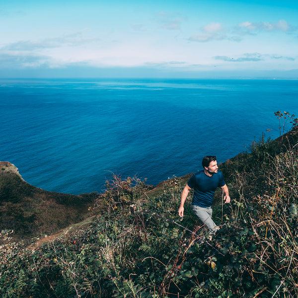 isobaa Mens Merino 150 Short Sleeve Crew (Petrol)