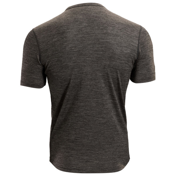 Isobaa Mens Merino 150 Short Sleeve Crew (Smoke)