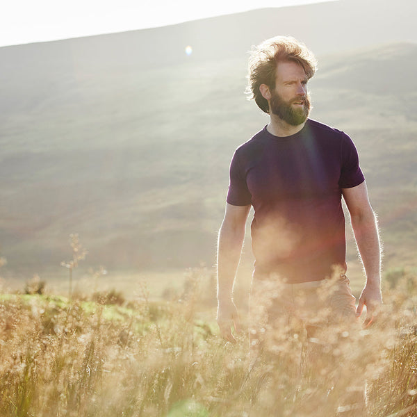 Isobaa Mens Merino 150 Short Sleeve Crew (Wine)