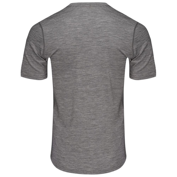 Isobaa Mens Merino 150 V-Neck Tee (Charcoal)