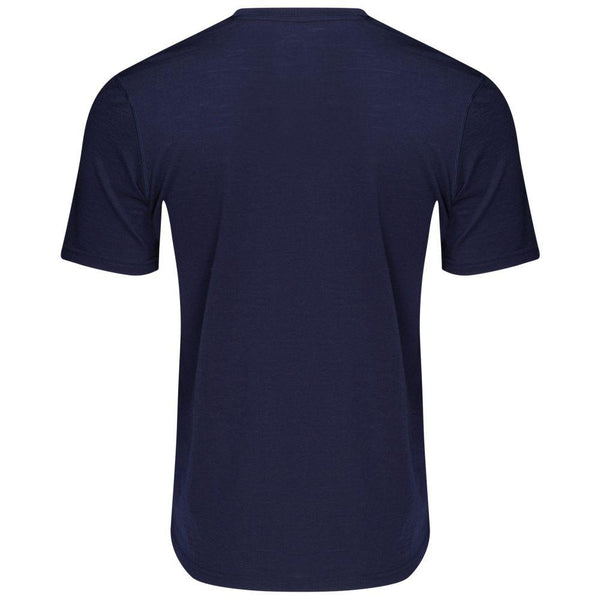 Isobaa Mens Merino 150 V-Neck Tee (Navy)