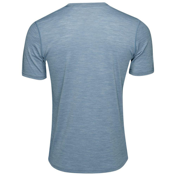 Isobaa Mens Merino 150 V-Neck Tee (Sky)