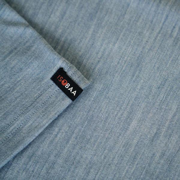 Isobaa Mens Merino 150 V-Neck Tee (Sky)