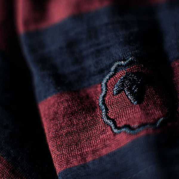 Isobaa Mens Merino 180 Long Sleeve Crew (Navy/Wine)