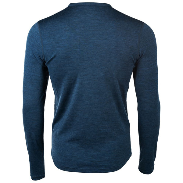 Isobaa Mens Merino 180 Long Sleeve Crew (Petrol)