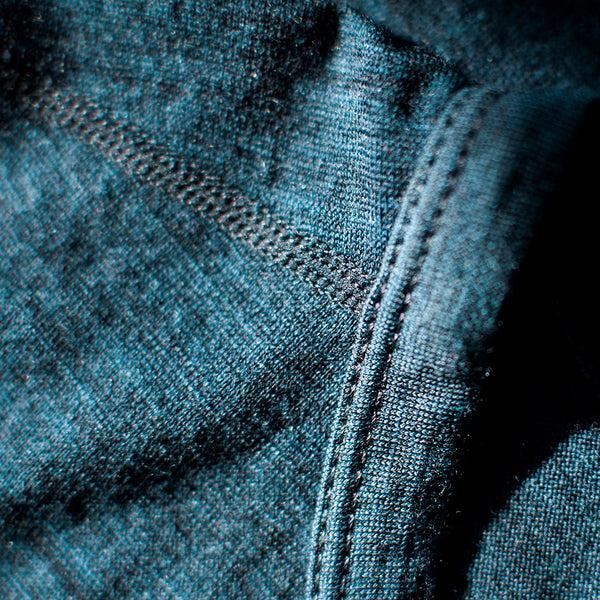 Isobaa Mens Merino 180 Long Sleeve Crew (Petrol)